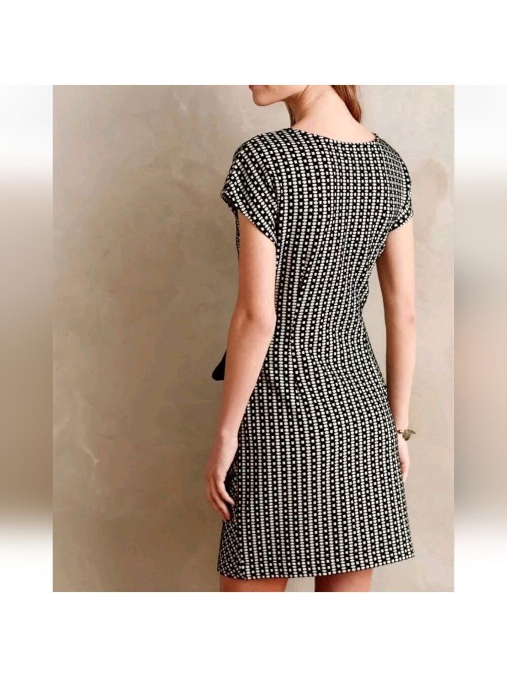 Anthropologie Saturday Sunday Isabel Side Bow Tie Knit Winter Dress XS - Picture 2 of 7
